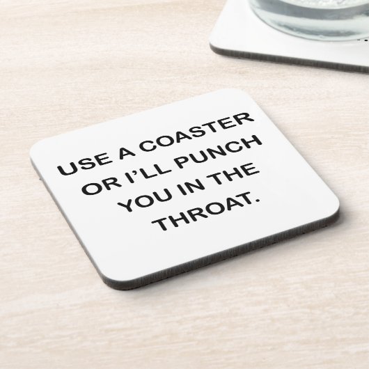 UTILISEZ DES DESSOUS DE VERRE OU je VOUS (Côté gauche)