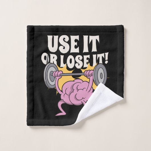 Utilisez et entraînez votre cerveau (Gant de toilette)