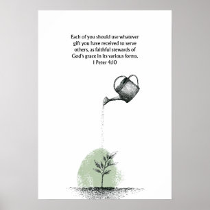 Utilisez Vos Dons pour Servir Affiche 1 Pierre 4:1