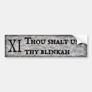 Utilisez votre sticker pare-chocs blinkah