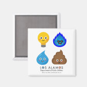 Utility Mascot Magnet Magneet (Voorkant / Achterkant)