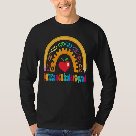 UTK en Kinder Squad Appreciation Week terug naar s T-shirt (Voorkant)
