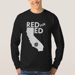 UTLA Red voor Ed United-leraar Los Angeles-protest T-shirt