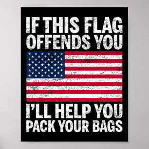 Utopia Sport Usa Winkel Als Deze Vlag Je Stoort Da Poster
