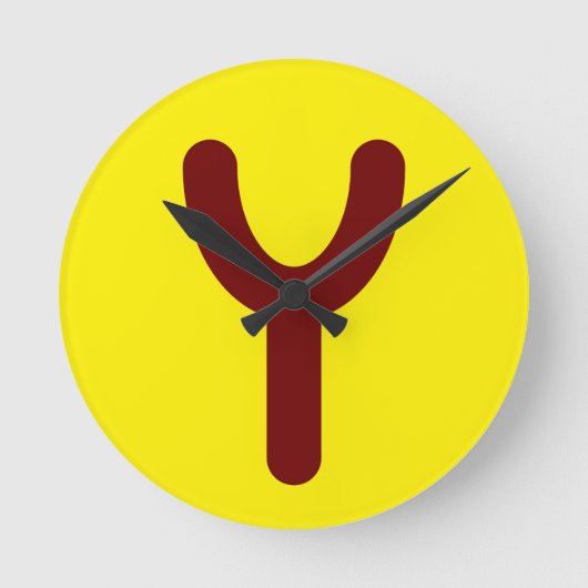 Utopian Slingshot Clock Ronde Klok (Voorkant)