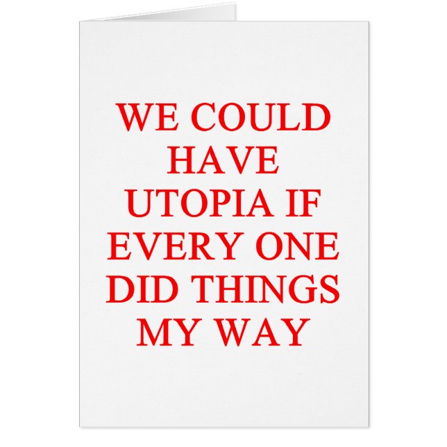 UTOPIE ma manière (Devant)