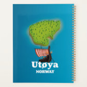 Utøya Noorwegen reisposter Planner (Achterkant)