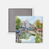 Utrecht canal, aimant frigo par Velvet Escape (Recto/Verso)