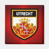 Utrecht Flag Magneet (Voorkant)