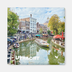Utrecht-kanaal, koelkast-magneet door Velvet Escap Magneet