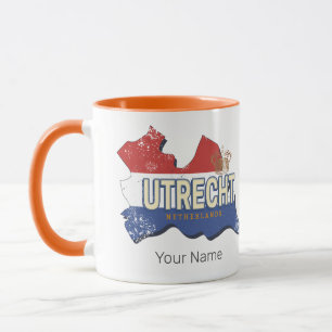 Utrecht Nederland Kaart Nederlands Souvenir Mok
