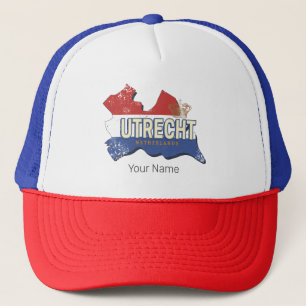Utrecht Nederland Kaart Nederlands Souvenir Trucker Pet