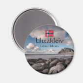 uttakleiv souvenir magneet (Voorkant / Achterkant)