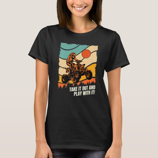 UTV Dirt Offroad SXS-rackauto Haal het uit de bus  T-shirt (Voorkant)