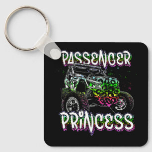 UTV Passenger Princess Lovers UTV SXS Riding Dirty Sleutelhanger
