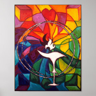 UU Chalice ART PRINT Unitaire Universalist