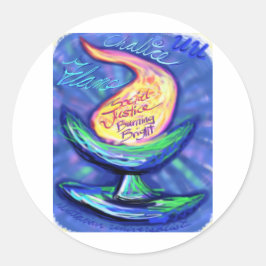 UU Chalice.jpg Ronde Sticker