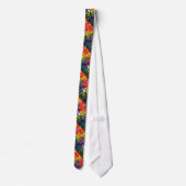 UU Rainbow Flaming Chalice Unitarian Universalist Stropdas (Achterkant)