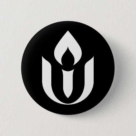 UU White Chalice Button (Voorkant)