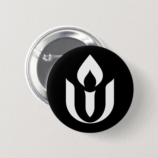 UU White Chalice Button (Voorkant /achterkant)