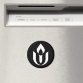 UU witte kelk symbool koelkast magneet (Insitu (Vaatwasser))