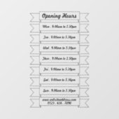 Uur Bannerlinten, Raamsticker (Vel)