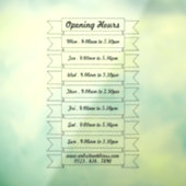 Uur Bannerlinten, Raamsticker (Vel 3)