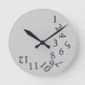 Uur Time Crazy Numbers  Ronde Klok (Voorkant)