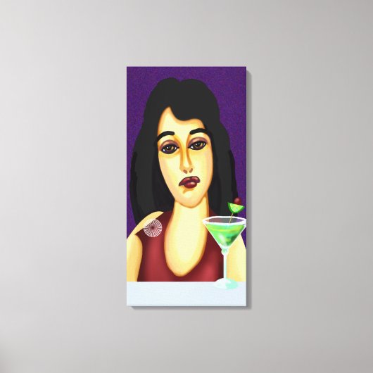 uur van de cocktail canvas afdruk (Voorkant)
