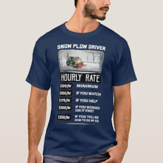 Uurfrequentie sneeuwploegen t-shirt
