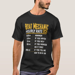 Uurloon scheepsmonteur - Grappige scheepstechnicus T-shirt