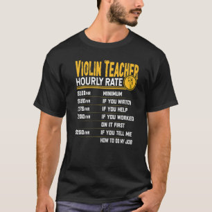 Uurloon vioollereraar violist muziekle t-shirt