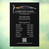 Uurregeling professionele autolakkerij raamsticker (Vel 3)