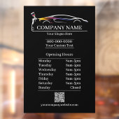 Uurregeling professionele autolakkerij raamsticker (Vel 2)