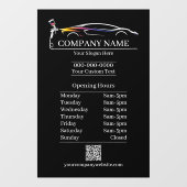 Uurregeling professionele autolakkerij raamsticker (Vel)