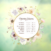 Uurstaten Droge Bloemen Cirkel Ramensticker Raamsticker (Vel 3)