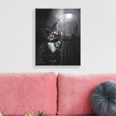 uurwerk konijn canvas afdruk (Insitu (Woonkamer))