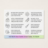 UV-glansregenboogschouderwand Visitekaartje (Achterkant)