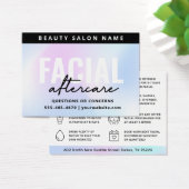 UV Gloss Holographic Facial Aftercare Kaart (Bureau)