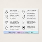 UV Gloss Holographic Henna Brows Aftercare Kaart (Achterkant)