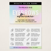 UV Gloss Rainbow Eyebrow Threading Aftercare (Devant & derrière)