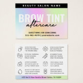 UV Gloss Rainbow Eyebrow Tint Aftercare (Devant & derrière)