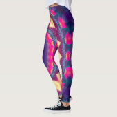 UV Reactive Neon Glow Flower Boho Rave Mandala Leggings (Links)