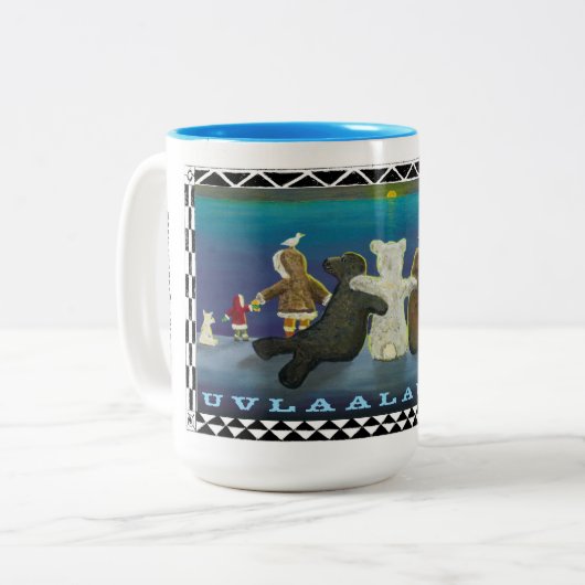 "Uvlaalautaq" Mug Inupiaq (Devant gauche)