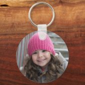 Uw 2 Foto personaliseert de Sleutelhanger van de A (Achterkant)