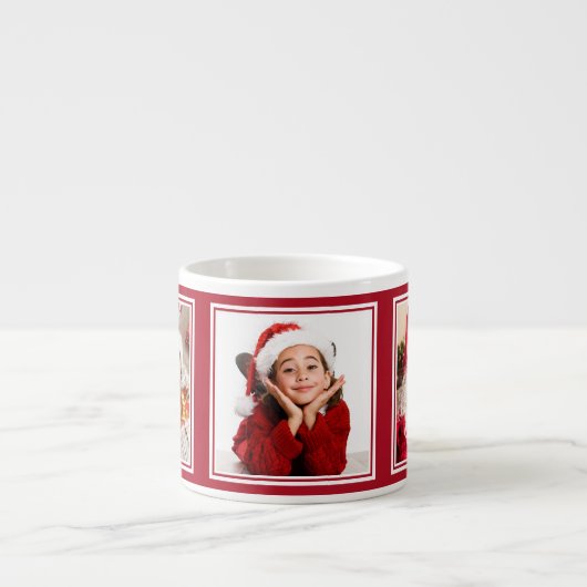 UW 3 FOTOS aangepaste espresso-mok Espresso Kop (Voorkant)