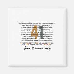 Uw 41 komt Gods geloof Christelijk Magneet