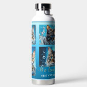 Uw 4 foto's Turquoise blauw Waterfles (Links)