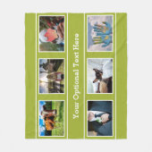 UW 6 FOTO'S & TEKST-dekens Fleece Deken (Voorkant)