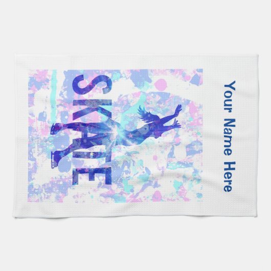 Uw aangepaste Afbeelding Cijfer Skipe Blade wissen Theedoek (Horizontaal)